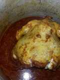 Pollo asado en cerveza