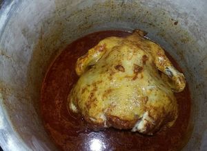 Una foto de Pollo asado en cerveza