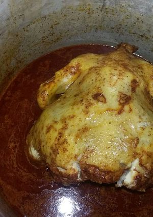 Una foto de Pollo asado en cerveza