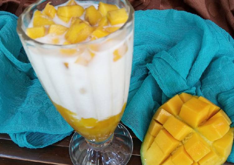 Resep Korean Fresh Mango Milk, Enak