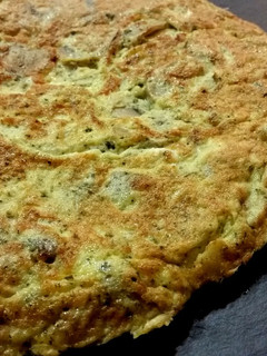 Una foto de Tortilla de champiñones