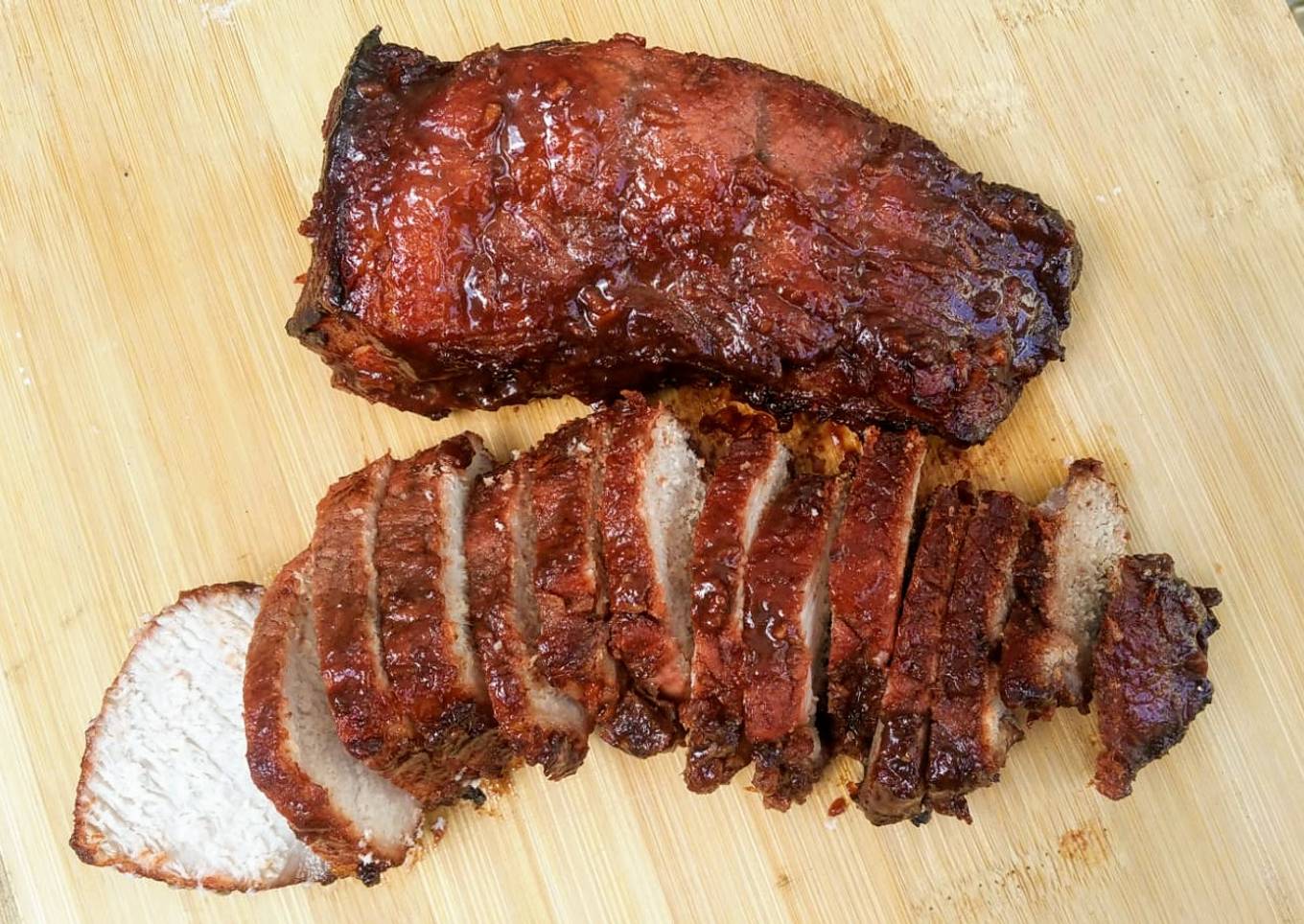 Homemade chinese bbq ‘char siu’ pork
