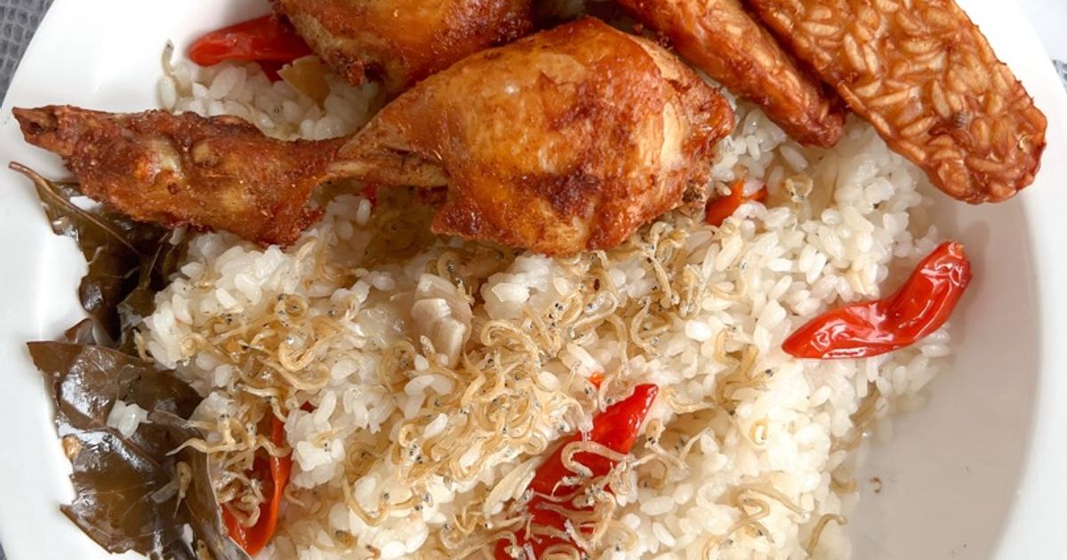 Nasi Liwet Teri Simple Rice Cooker