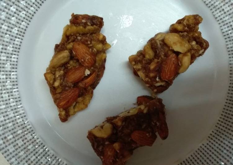 Simple Way to Prepare Homemade Dry nuts dates barfi#eid challenge