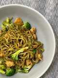 Fried Noodle with Broccoli & Soya Chicken - Mie Goreng dengan Brokoli & Ayam Kedelai