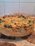 Tarta alta y completa con verduras