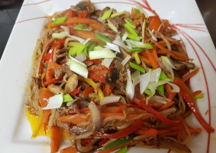 How to Prepare Quick My Pulled Beef Stir fry. 😀