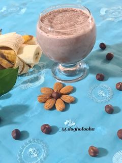 عکسی از دستور 🍀اسموتی فندق و شکلات🍀