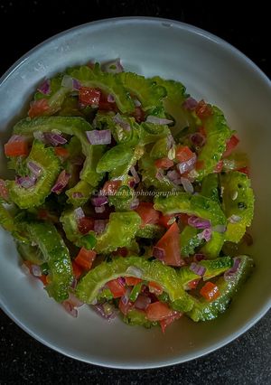 A picture of Karele Salad or Bitter Gourd Salad.