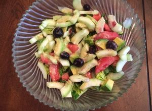 Una foto de Ensalada con blueberries