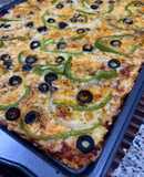Pizza Keto (Base de Coliflor)