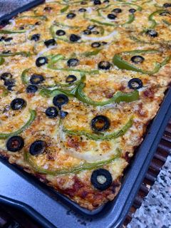 Una foto de Pizza Keto (Base de Coliflor)