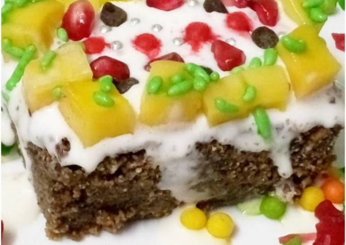 Recipe of Homemade Mango Ice cream biscuit cake