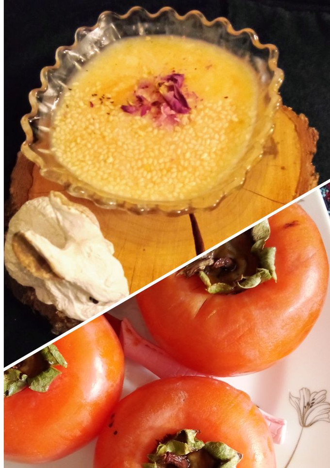 عکسی از دستور فرنی خرمالو