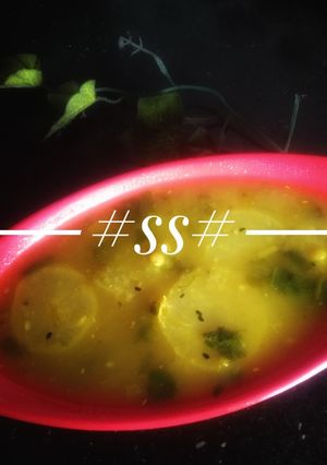 A picture of Radish with Pea pods (Matar Dal).