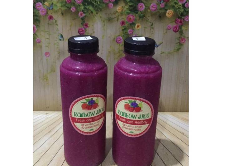 Langkah Mudah untuk Membuat Diet Juice Dragon Fruit Kiwi Apple Chiaseed yang Bisa Manjain Lidah