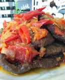 Dendeng Balado (Indonesian Beef Jerky with Chilli)