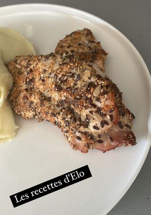 Une photo de Poulet pané aux graines