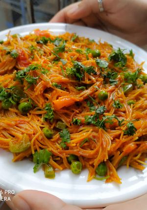 A picture of Masala Vermicelli Upma.