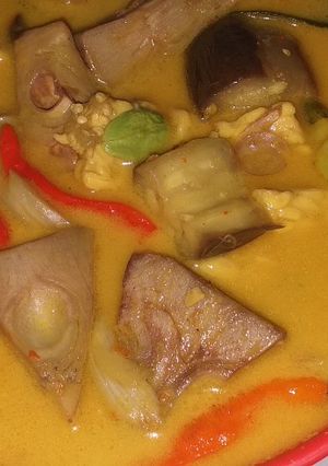 Foto resep Lodeh campur2 (tewel,terong,tempe,pete)