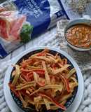 Crab stck crunchy with sos peri peri