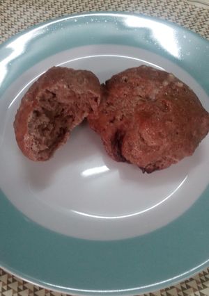 Una foto de Suizos de chocolate y arándanos