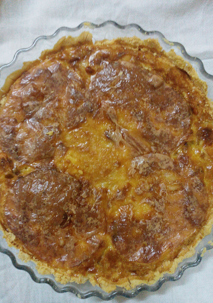 Una foto de Tarta de cebolla