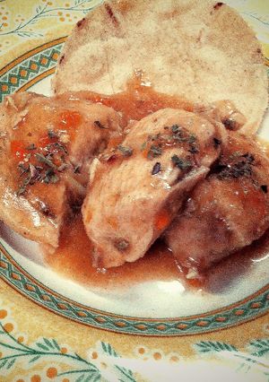 Una foto de Mole "verde" con pollo