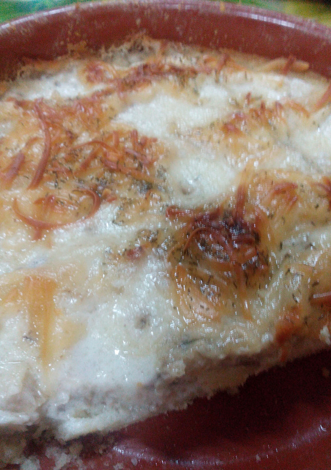 Una foto de Tartar de champiñones con carbonara