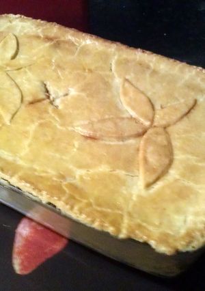 A picture of mince&potato pie.