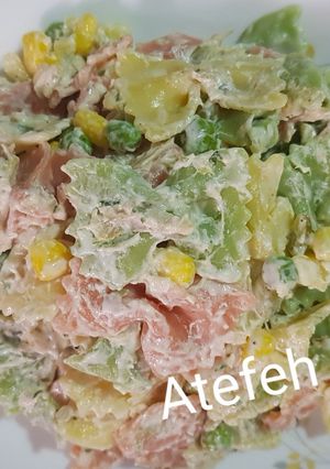 عکسی از دستور سالاد پاستا🥗♥️