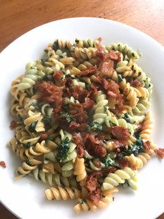 Una foto de Pasta a la carbonara