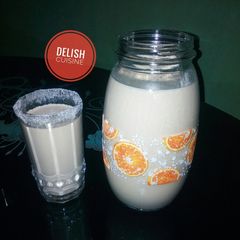 A picture of Tiger nut drink (kunu aya).
