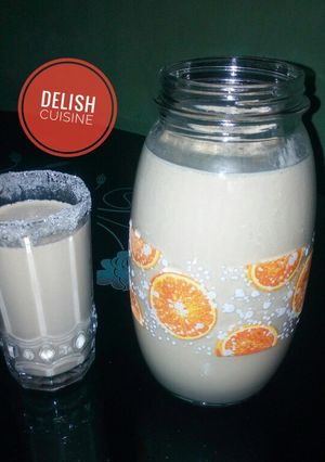A picture of Tiger nut drink (kunu aya).