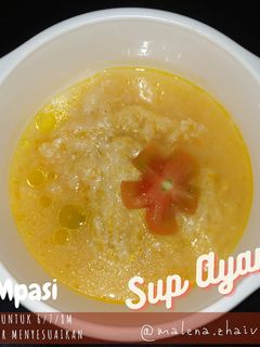 Foto resep Sup ayam (mpasi 4⭐) bisa untuk 6/7/8 month textur menyesuaikan ya..