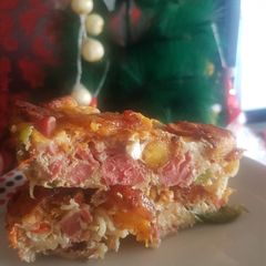 A picture of Plaintain and noddles frittata #abuja.