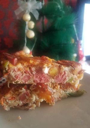 A picture of Plaintain and noddles frittata #abuja.