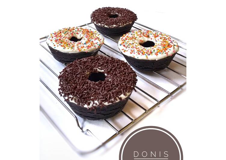 DoNis (Donat Brownis) 🍩 ~ EGGLESS, tanpa mixer & oven
