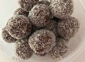 Una foto de Dulces de garbanzo y cacao