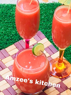Watermelon moctail ainihin hoton girkin