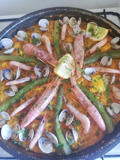 Una foto de Cazuela de arroz a la Malagueña