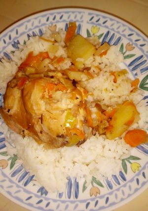 Una foto de Pollo al horno sencillo 🍗