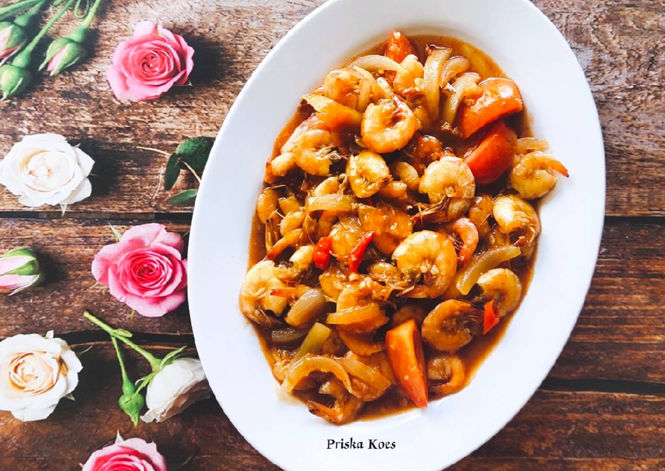 Udang Tumis Asam Manis