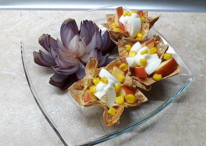 Корзинки з лаваша для салату