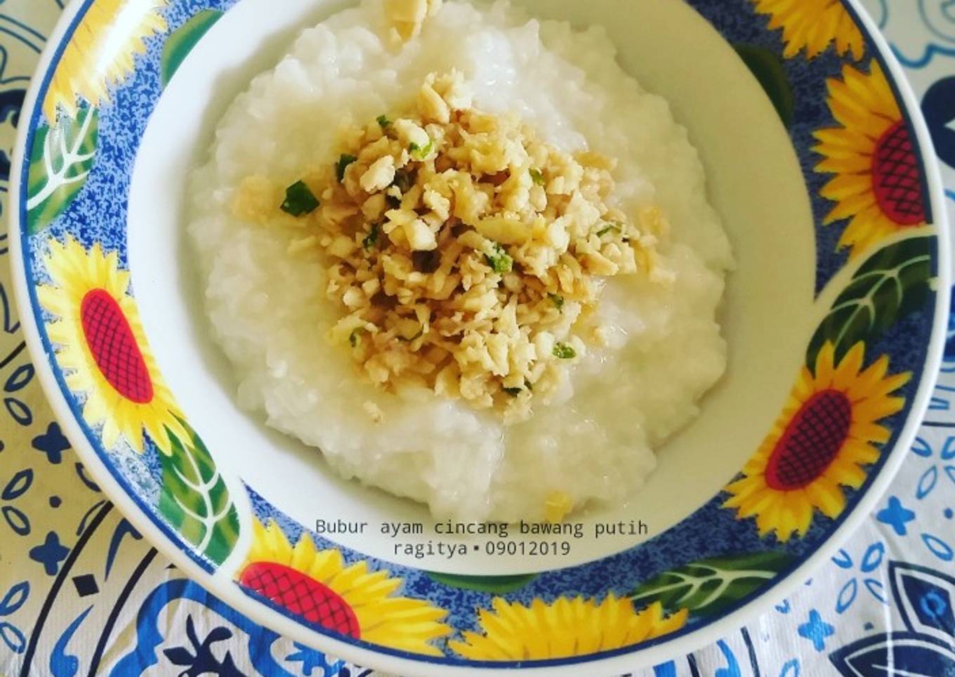 Bubur Ayam Cincang Bawang Putih