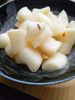 米醬醃白蘿蔔(低醣生酮餐)(素食料理)(常備菜)(開胃小菜) 的食譜成品照片