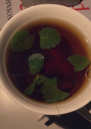 صورة لوصفة شاي بالنعناع 🤤🤤