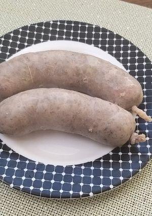 Zdjęcie przepisu Domowa biała kiełbasa.