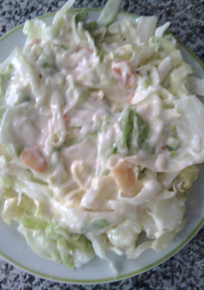 Una foto de Ensalada fresca de col