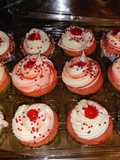 Strawberries and Cream filled Cupcakes